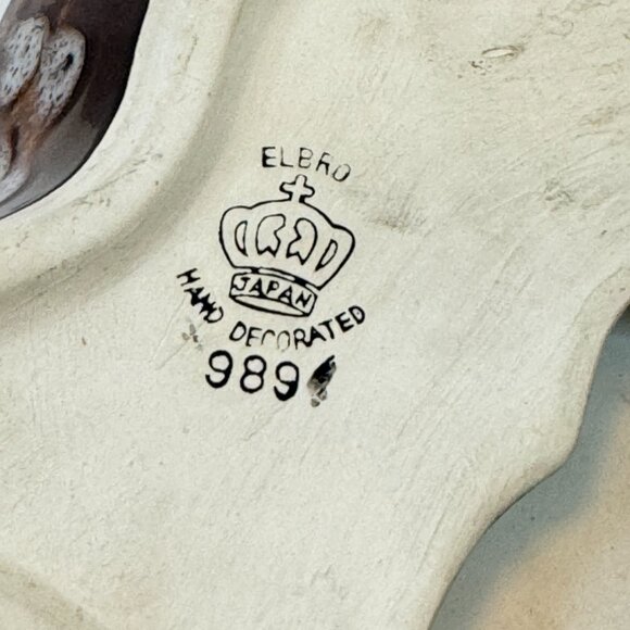 Vintage Ceramic Bowling Ashtray ELBRO JAPAN 989 Glazed Pin Ball Collectible - Picture 7 of 7